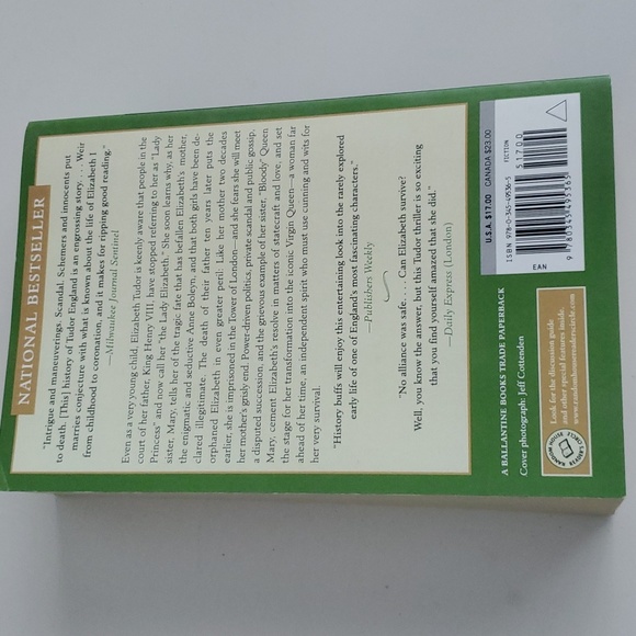 The Lady Elizabeth a novel exploring Elizabeth Tudor "lady princess" King Henry - Picture 2 of 4